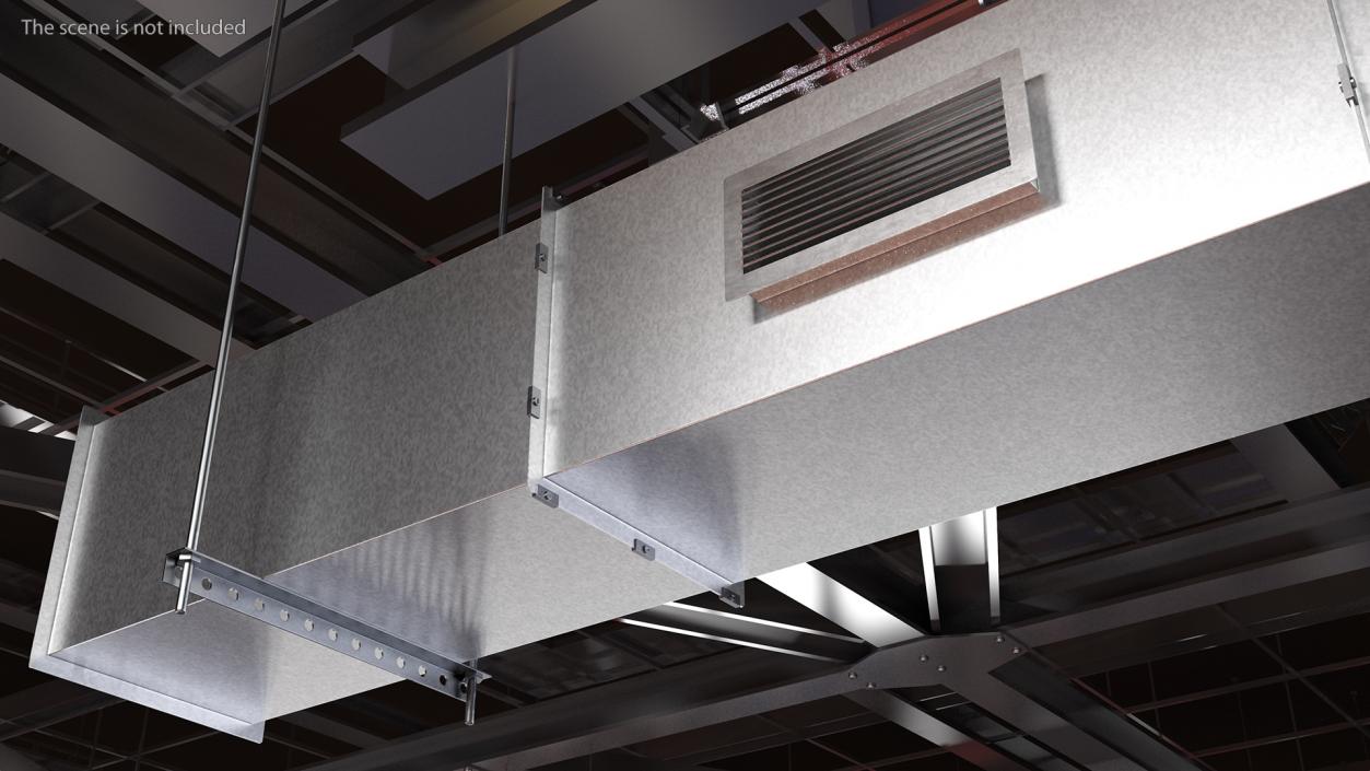 Corner Square Air Duct 3D