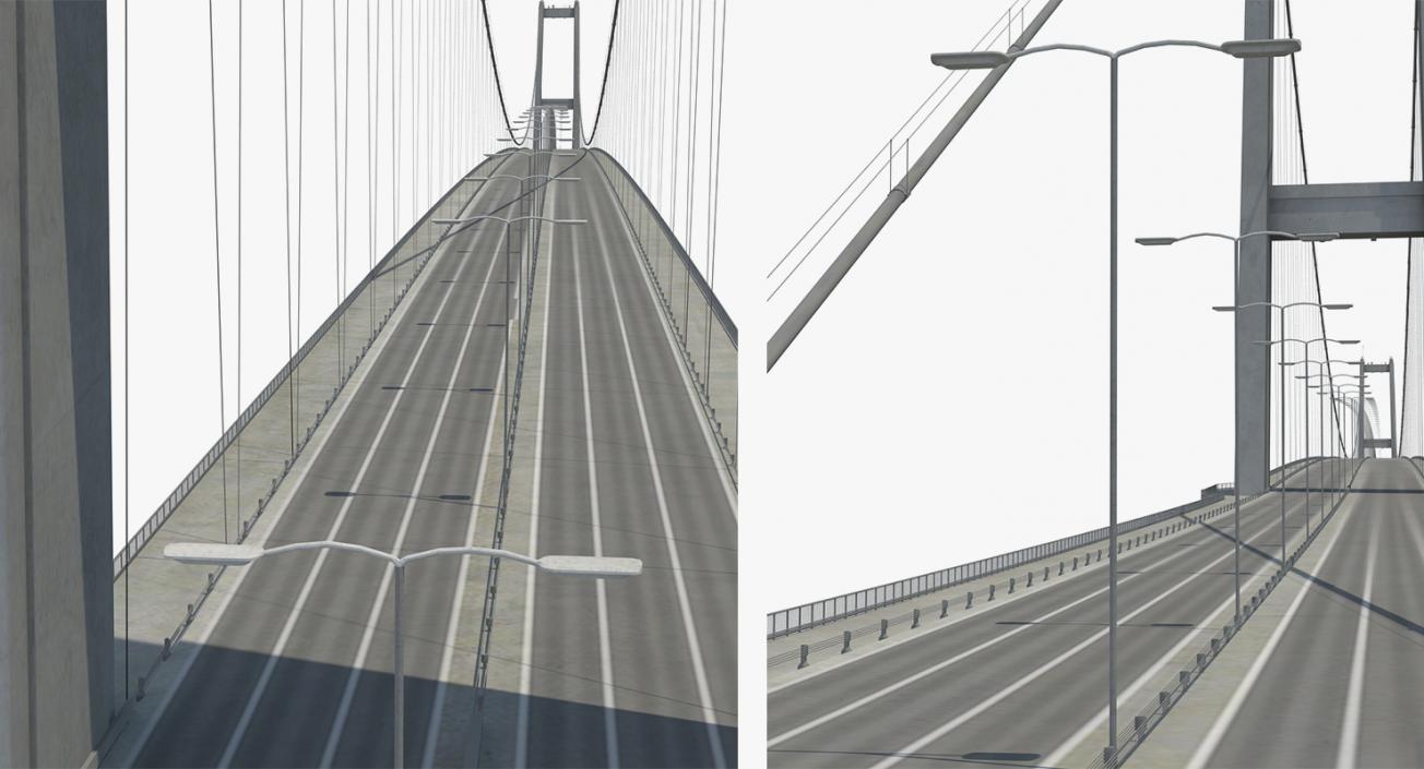 3D Suspension Bridges Collection 4