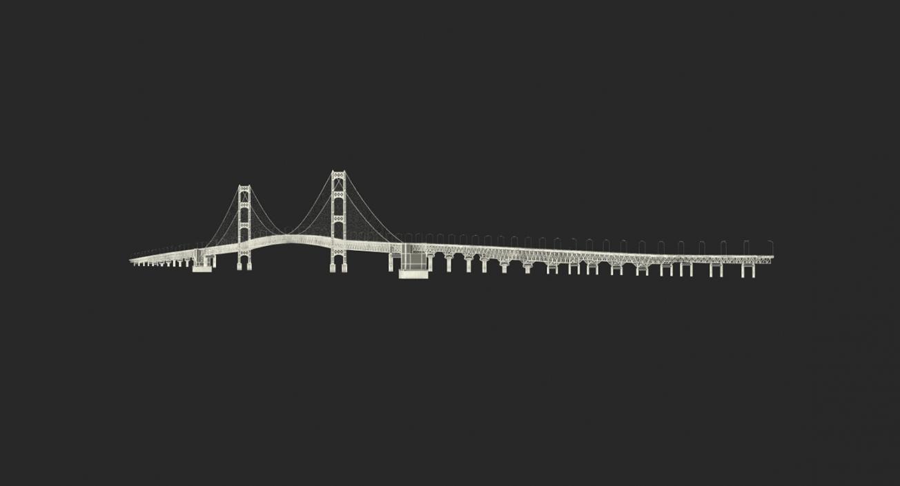 3D Suspension Bridges Collection 4