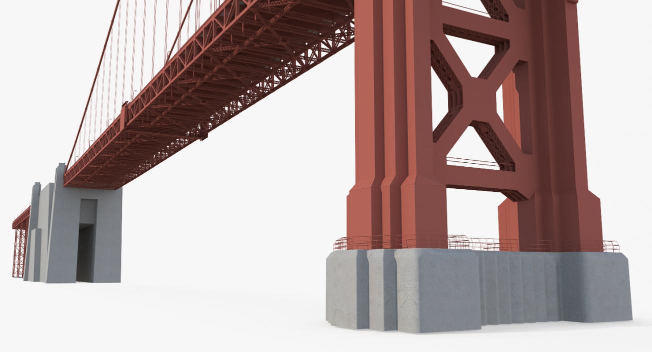 3D Suspension Bridges Collection 4