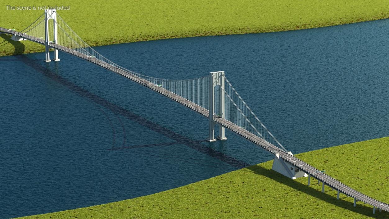 3D Suspension Bridges Collection 4