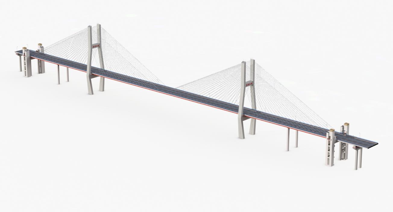 3D Suspension Bridges Collection 4