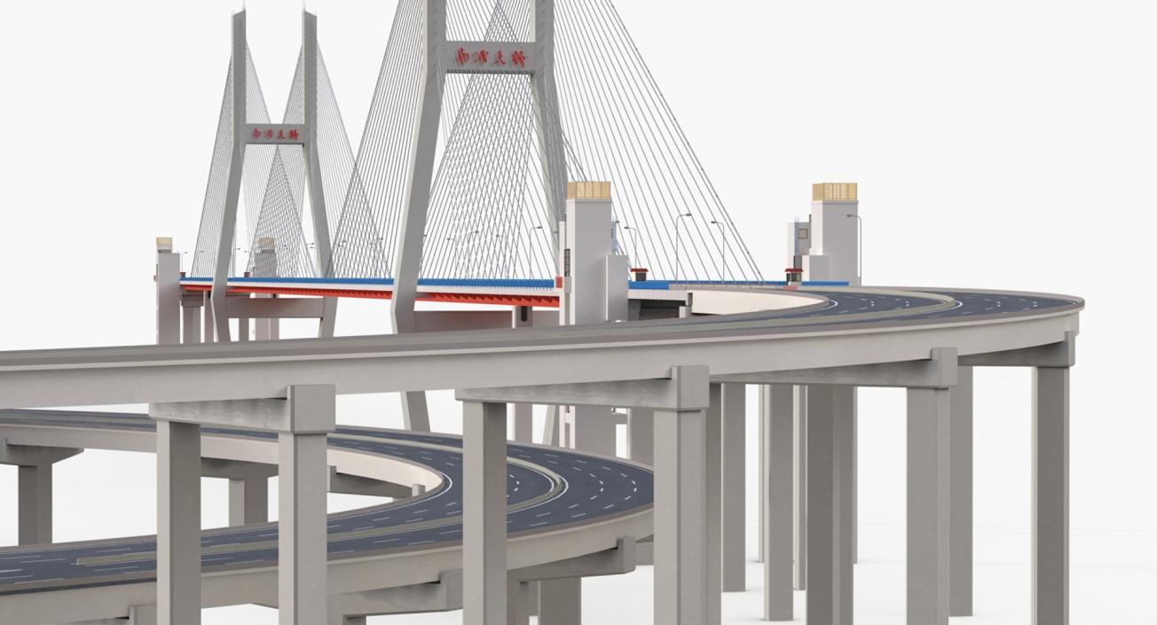 3D Suspension Bridges Collection 4