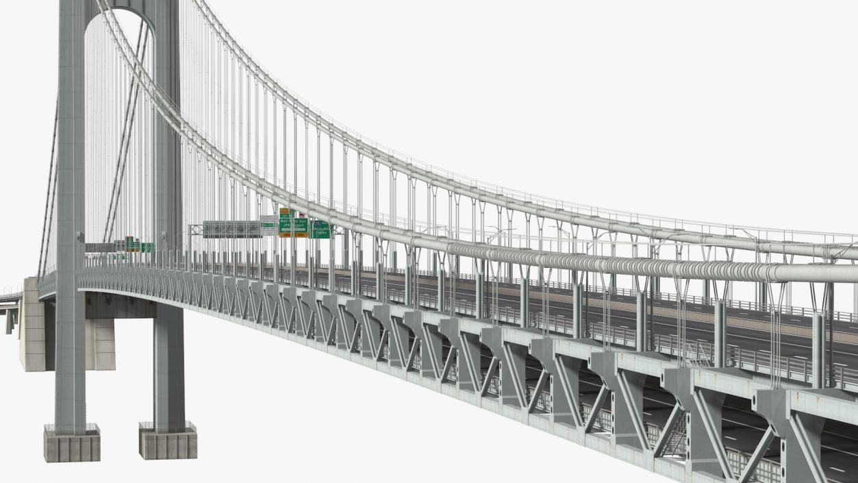 3D Suspension Bridges Collection 4