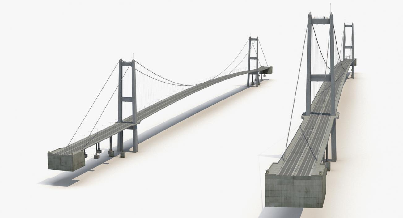 3D Suspension Bridges Collection 4