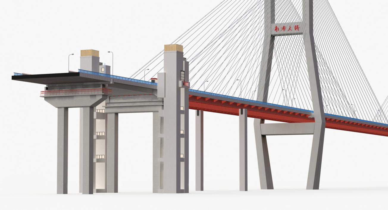 3D Suspension Bridges Collection 4