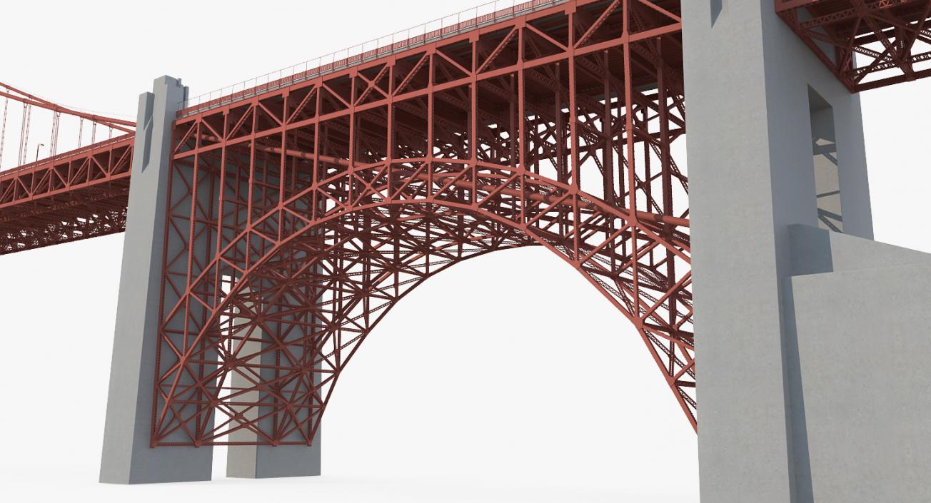 3D Suspension Bridges Collection 4