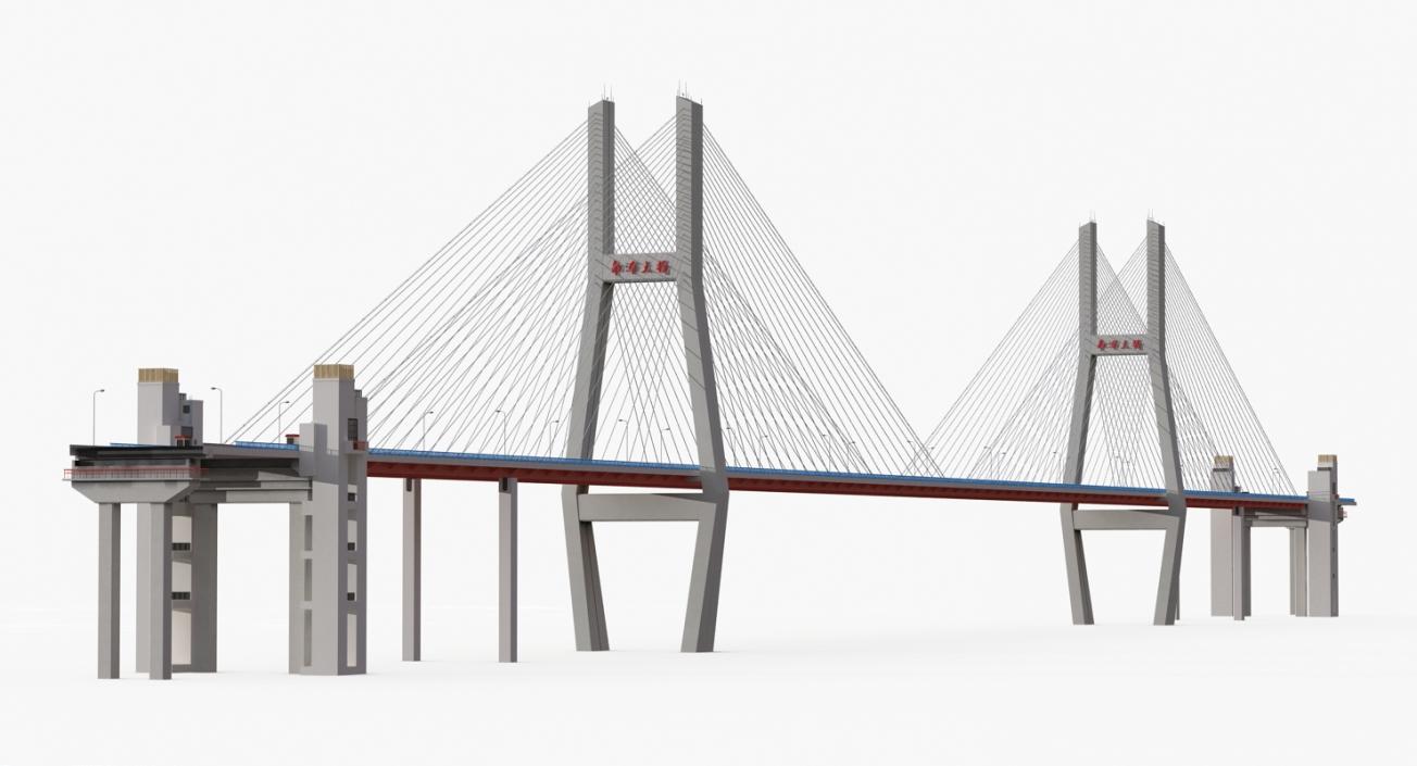 3D Suspension Bridges Collection 4