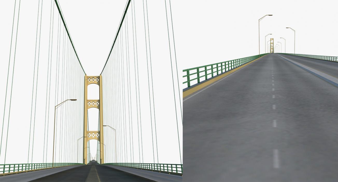 3D Suspension Bridges Collection 4