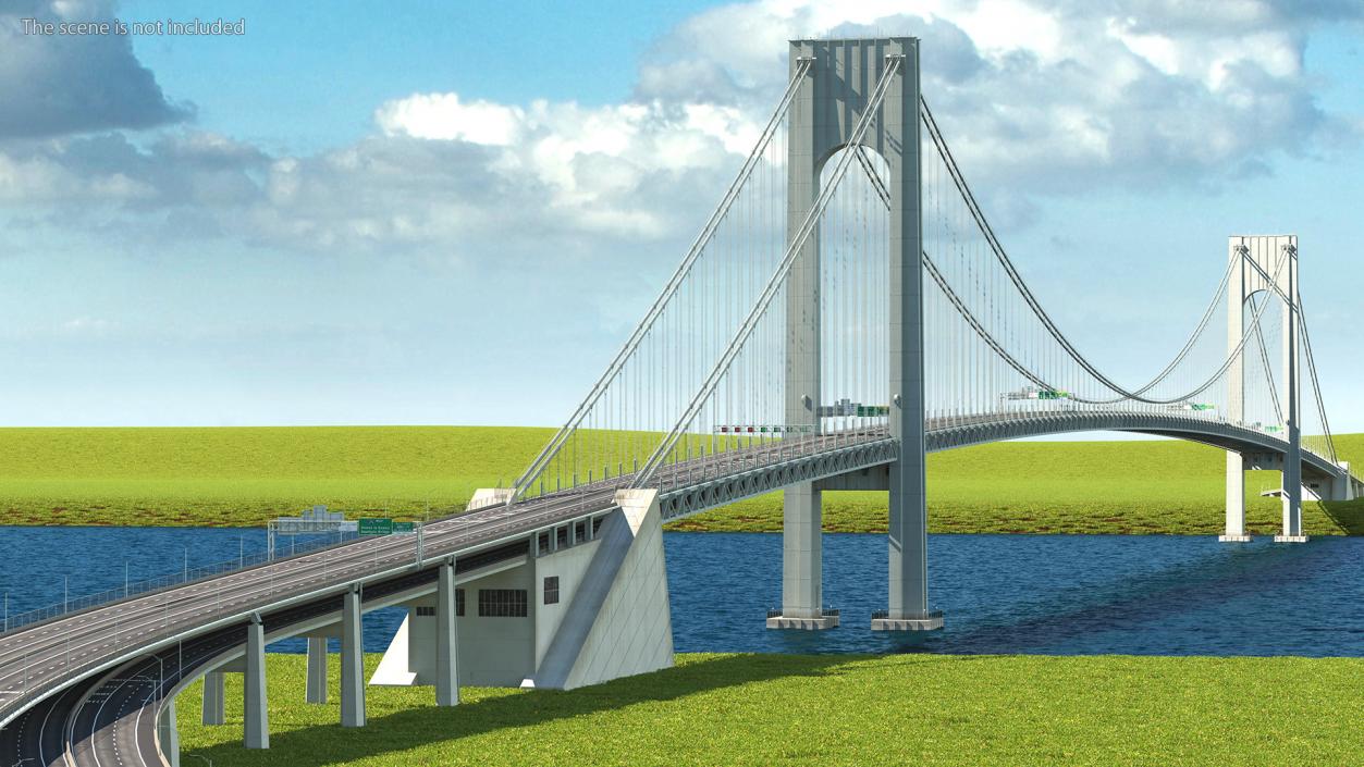 3D Suspension Bridges Collection 4