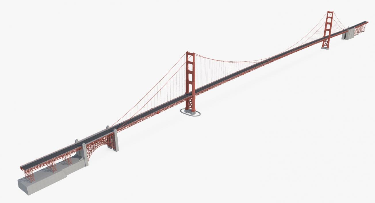 3D Suspension Bridges Collection 4