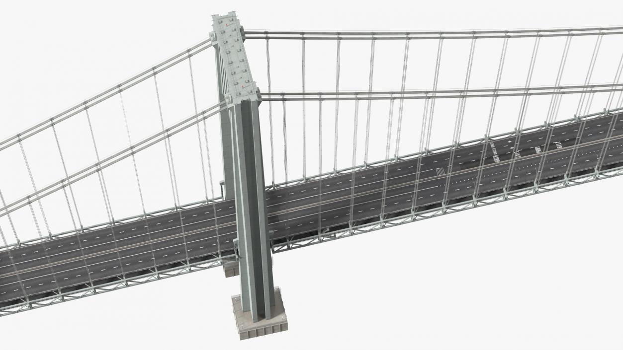 3D Suspension Bridges Collection 4