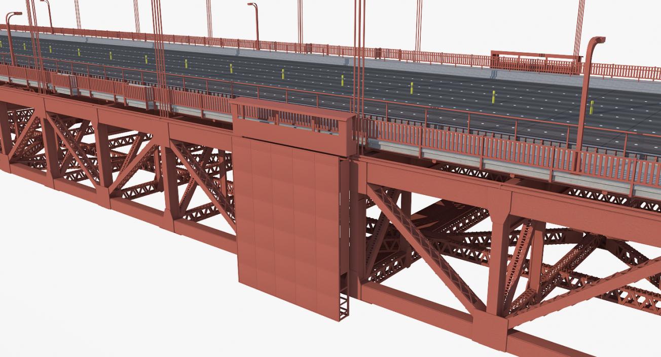 3D Suspension Bridges Collection 4