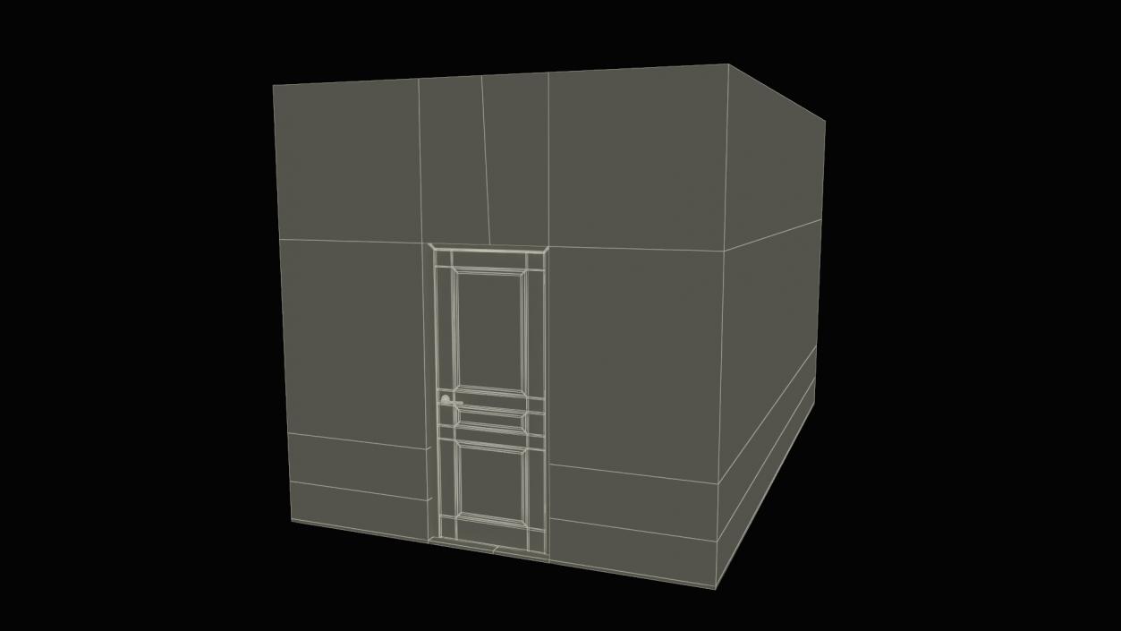 Locker Boxes Room Grey 2 3D model