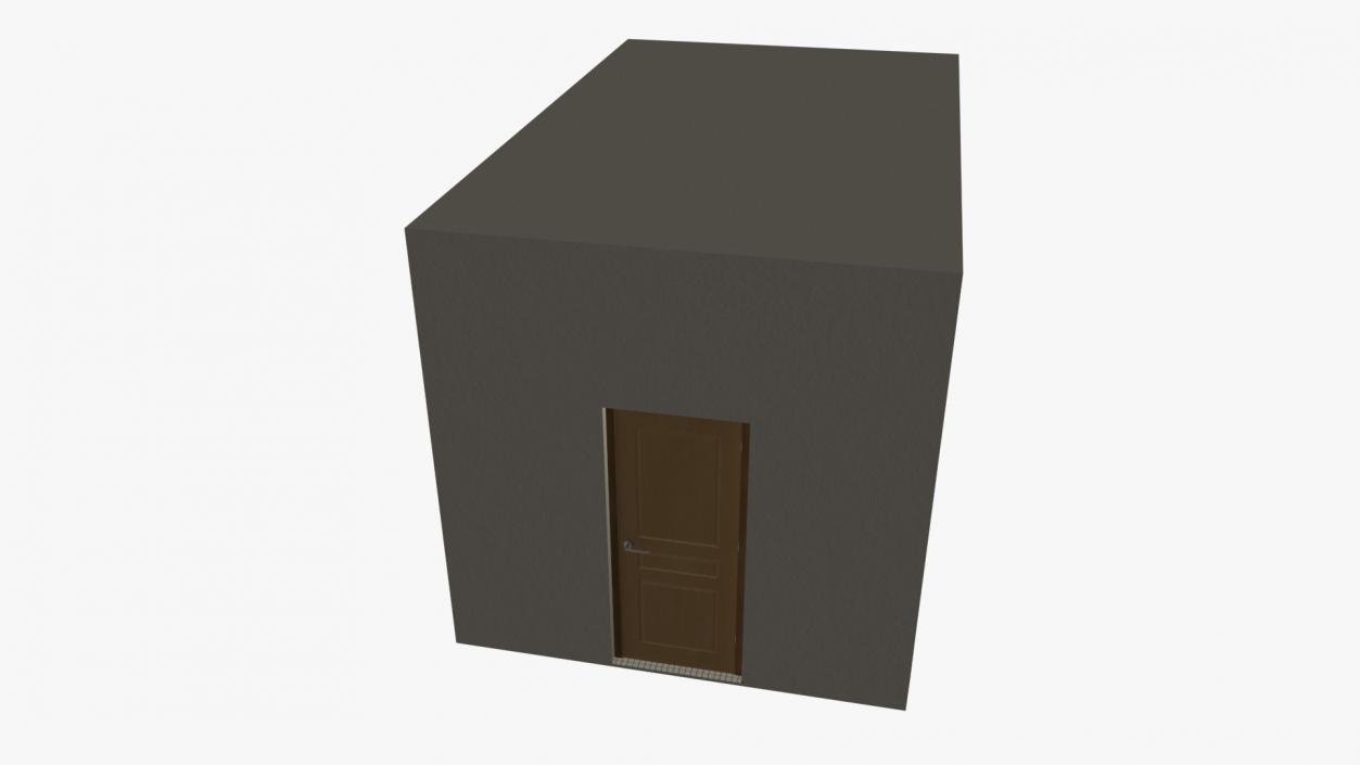 Locker Boxes Room Grey 2 3D model