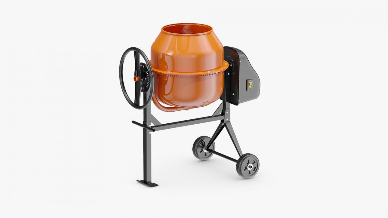 3D model Portable Electric Cement Mixer