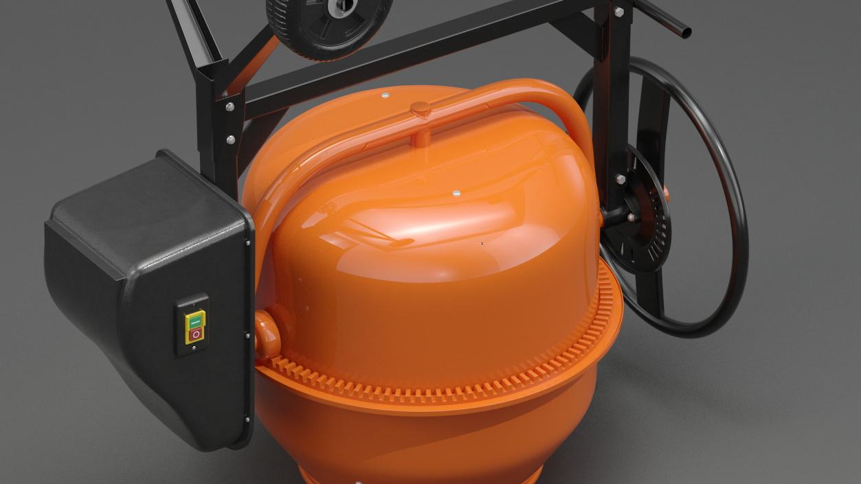 3D model Portable Electric Cement Mixer