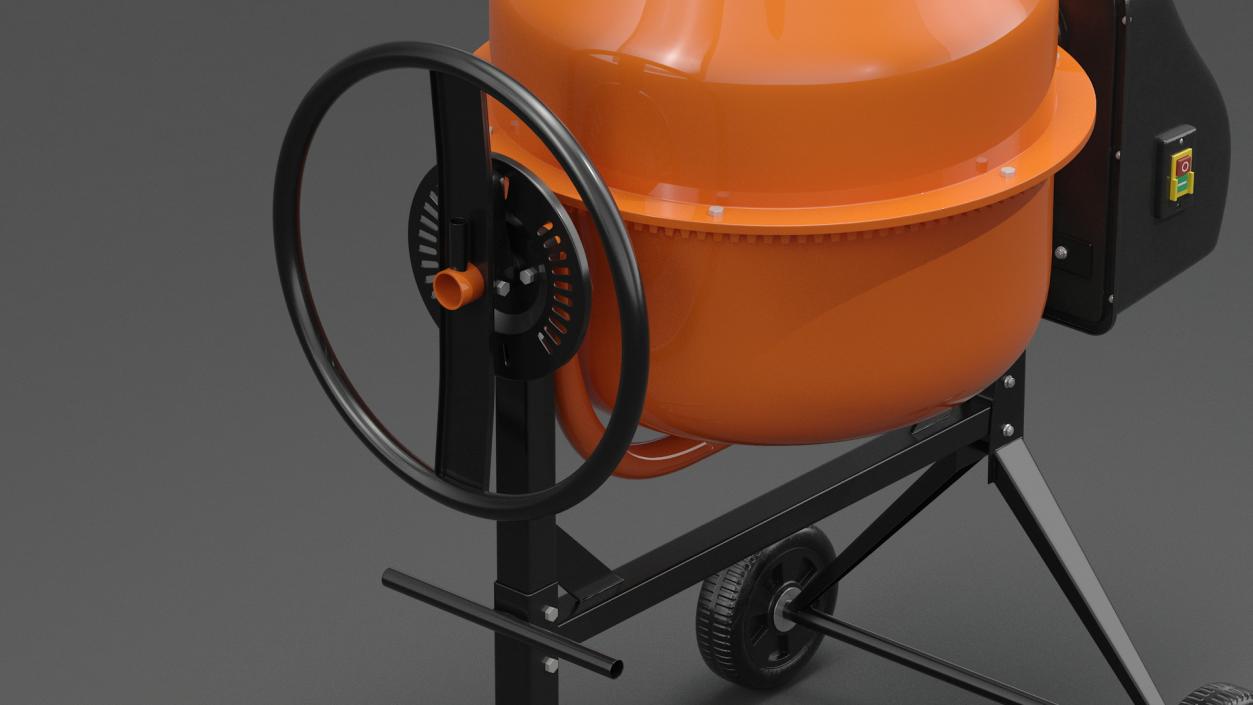 3D model Portable Electric Cement Mixer