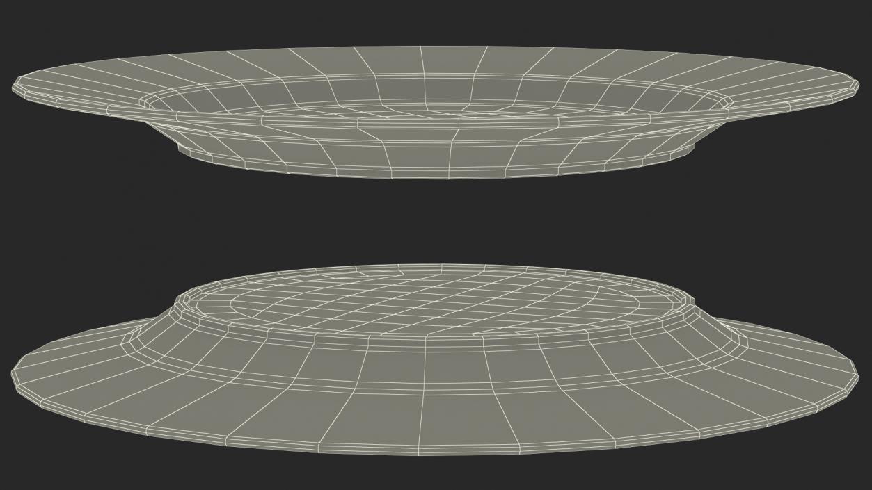 3D Jelly Pudding Chery on Plate model