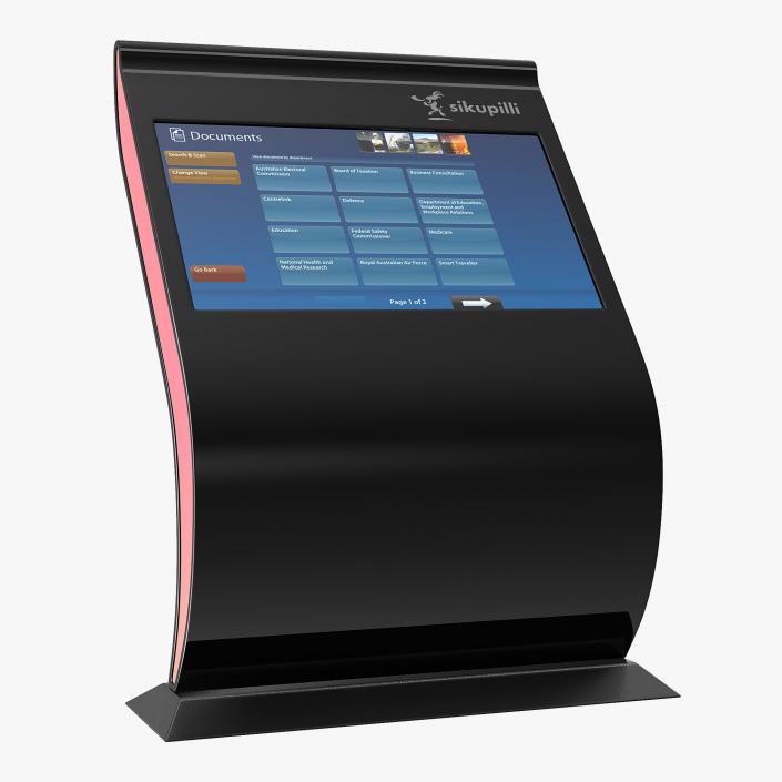 3D Promotional Interactive Information Kiosk