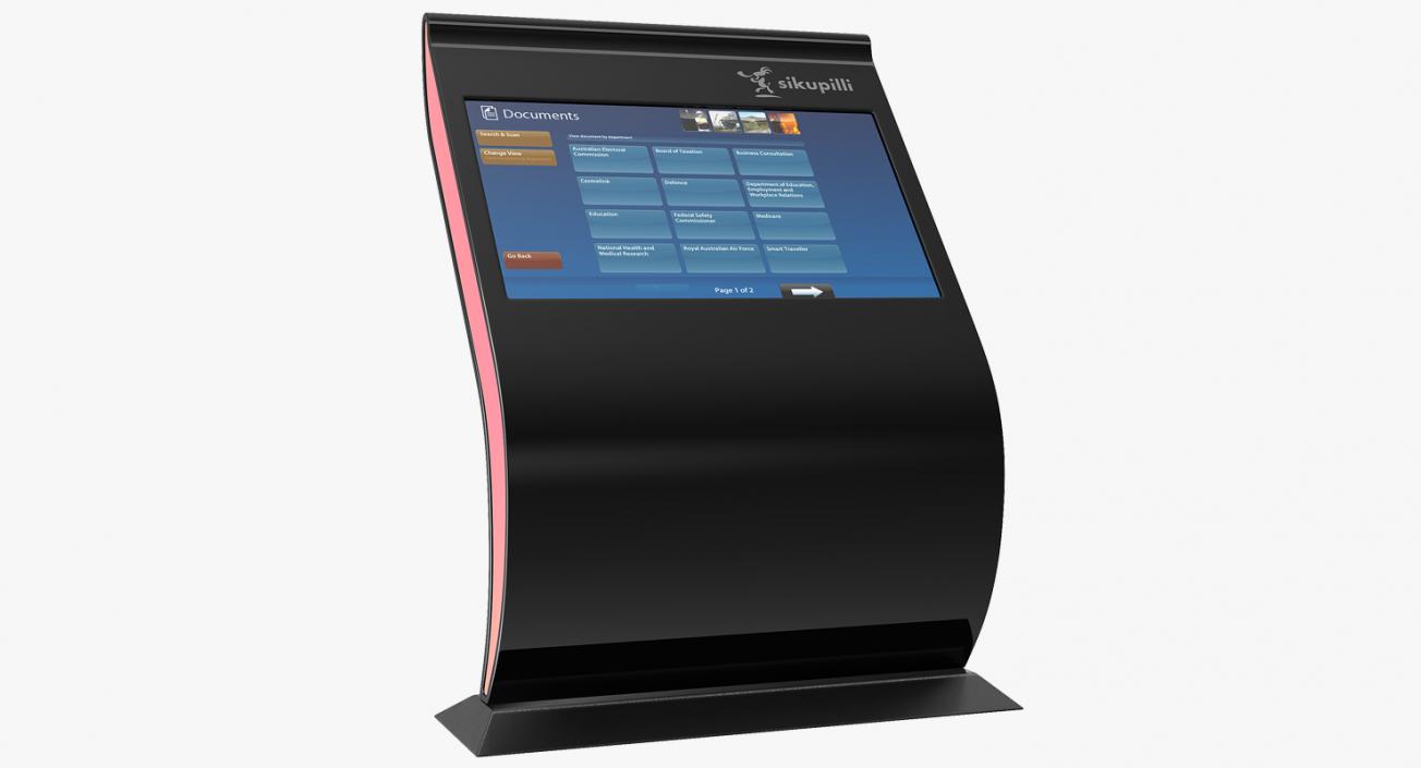 3D Promotional Interactive Information Kiosk