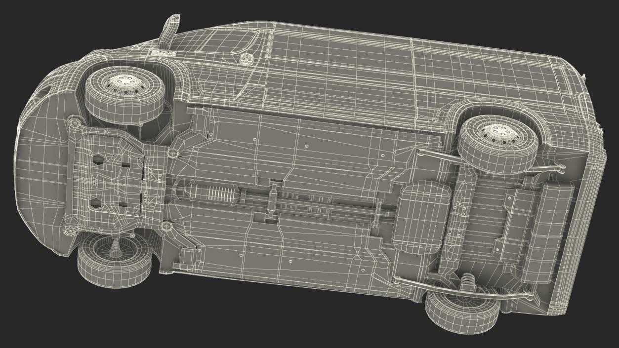 3D 2022 RAM Promaster 136 Simple Interior model