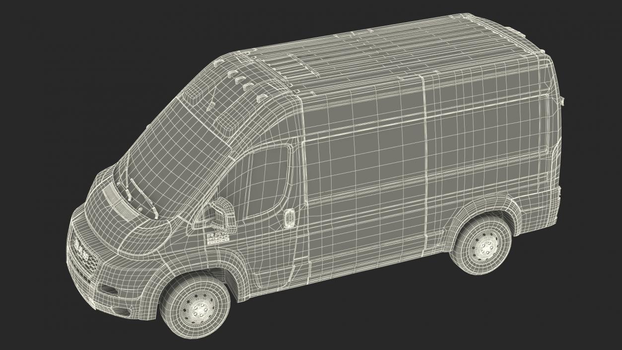 3D 2022 RAM Promaster 136 Simple Interior model