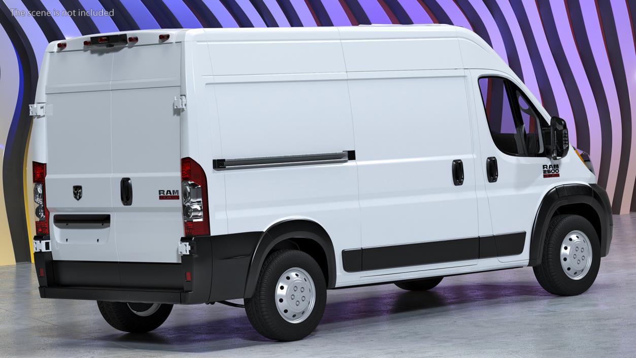 3D 2022 RAM Promaster 136 Simple Interior model