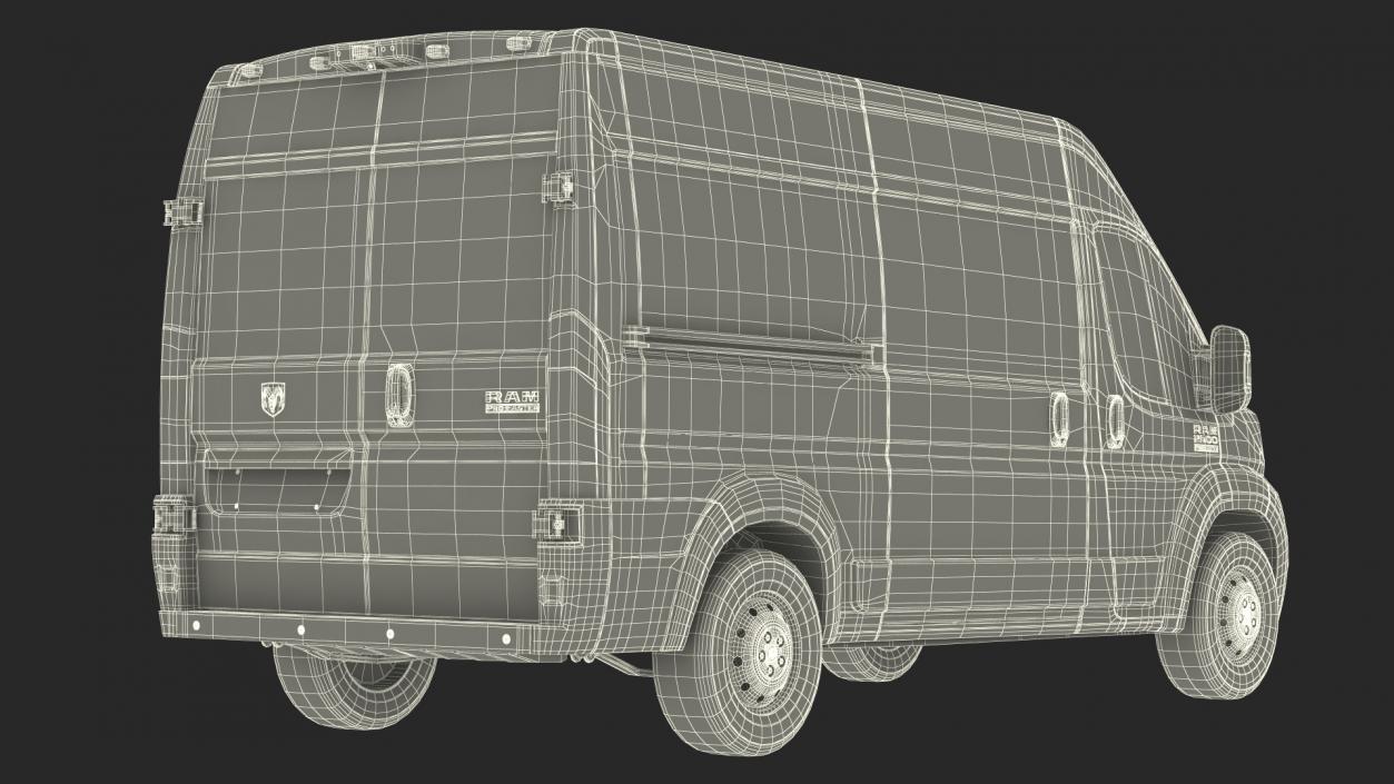 3D 2022 RAM Promaster 136 Simple Interior model