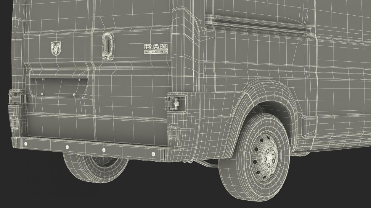 3D 2022 RAM Promaster 136 Simple Interior model