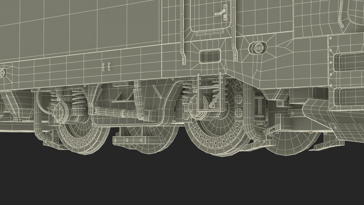 Red Siemens Vectron Locomotive Rigged 3D