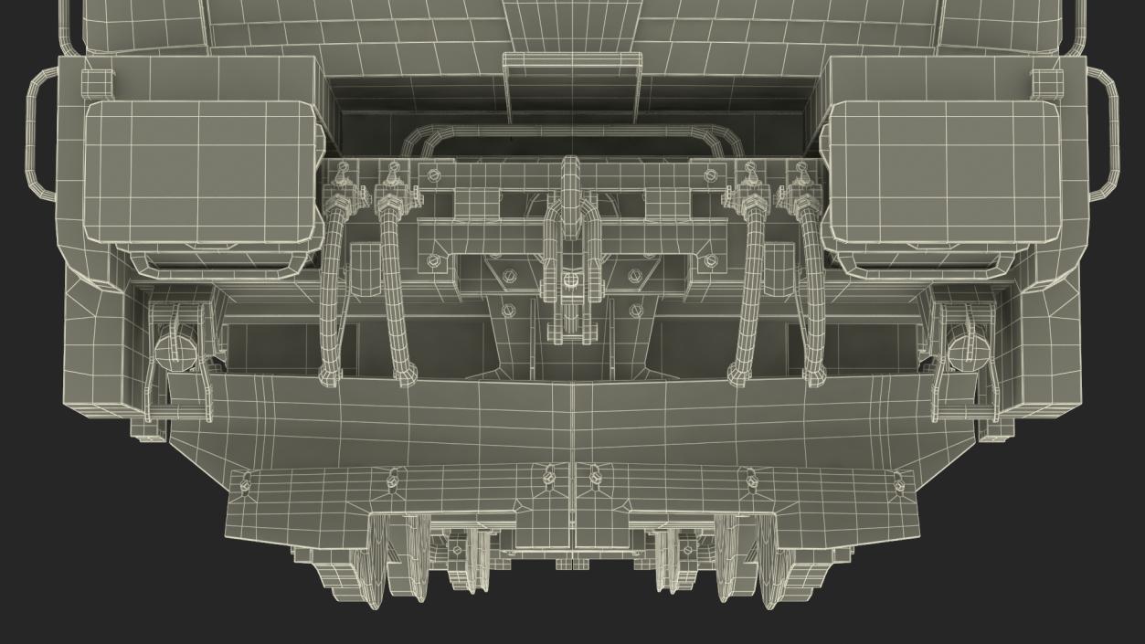 Red Siemens Vectron Locomotive Rigged 3D