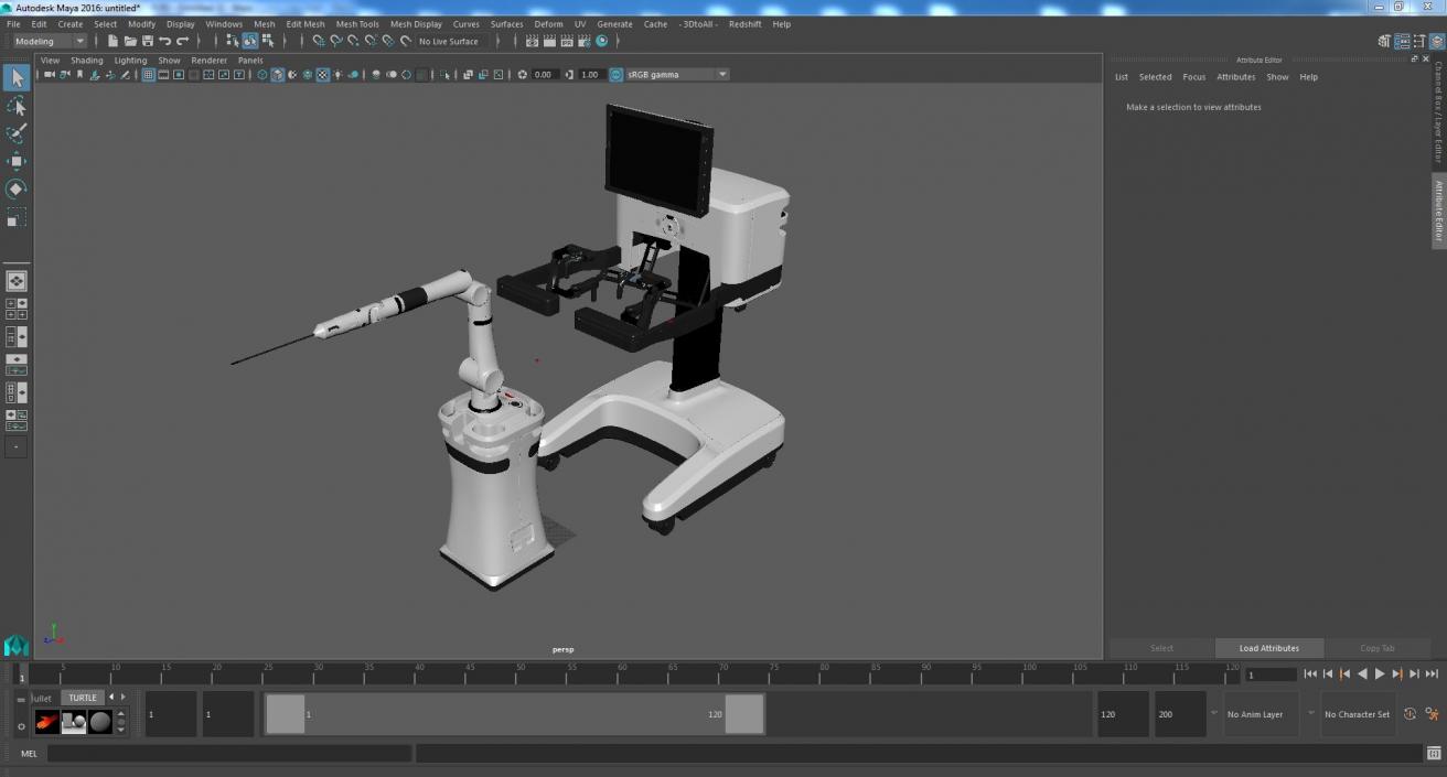 3D Robotic Surgical System model