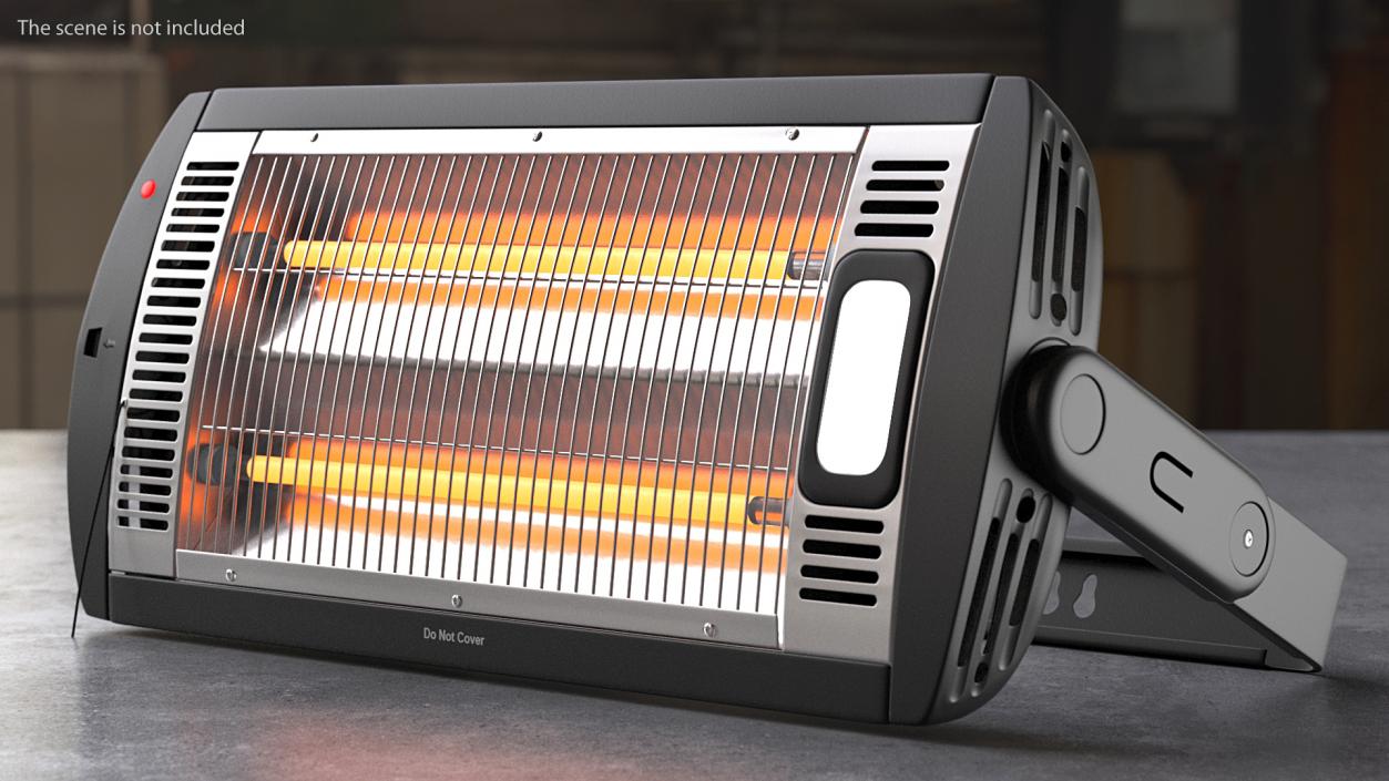 DONYER Power Quartz Tube Heater On 3D model