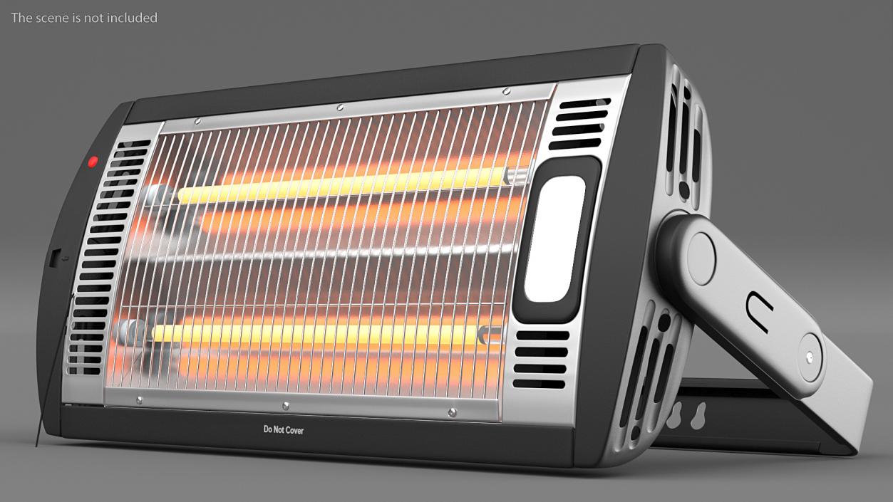 DONYER Power Quartz Tube Heater On 3D model