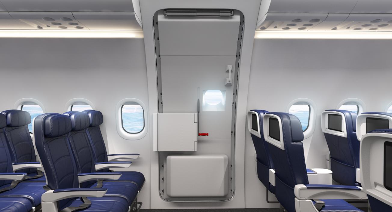 3D Airbus A321 Generic with Interior model