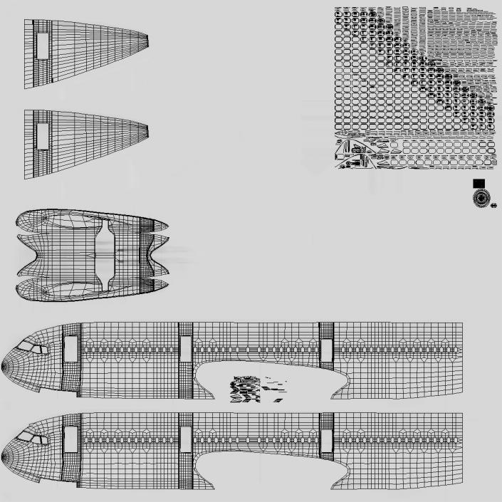 3D Airbus A321 Generic with Interior model