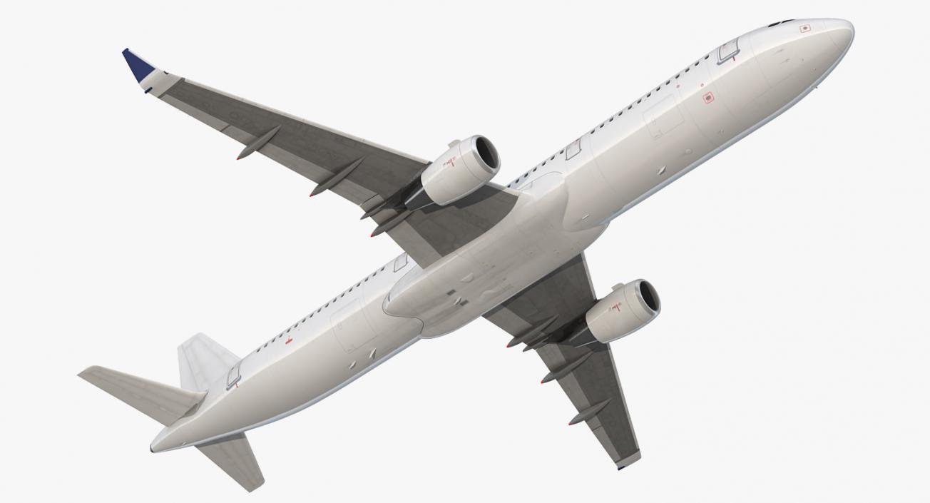 3D Airbus A321 Generic with Interior model