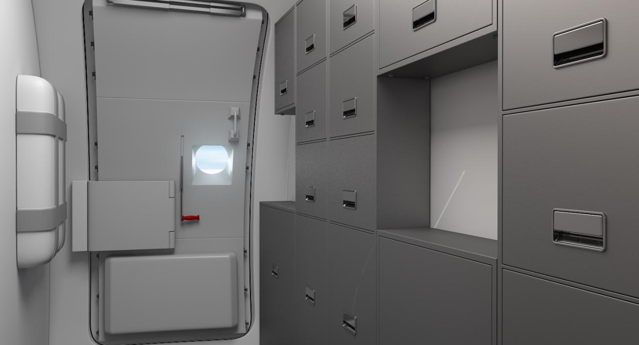 3D Airbus A321 Generic with Interior model