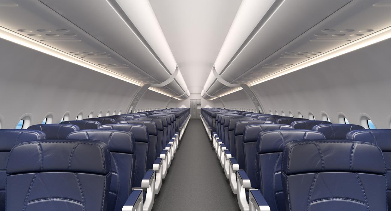 3D Airbus A321 Generic with Interior model