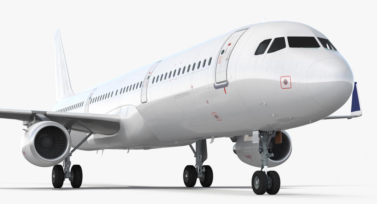 3D Airbus A321 Generic with Interior model