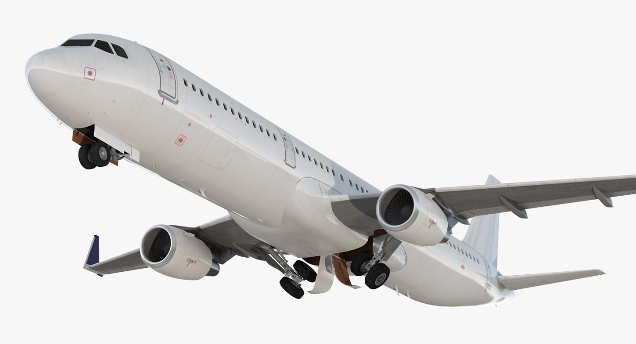 3D Airbus A321 Generic with Interior model