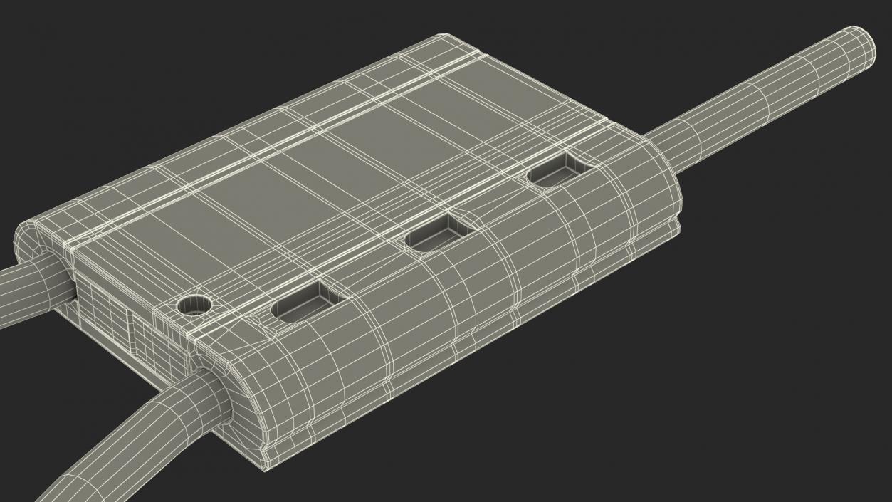 3D Green Tight Steel Cable Seal Loop model