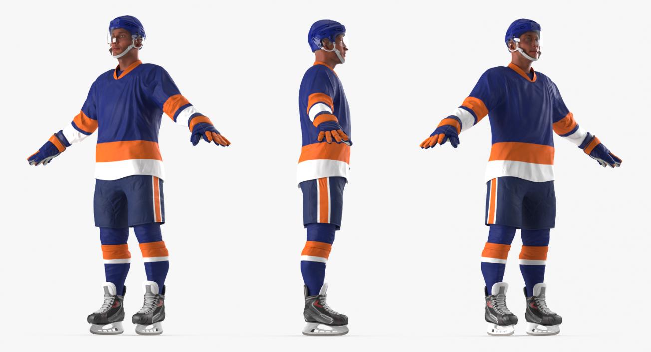 3D Hockey Player Generic 4 model