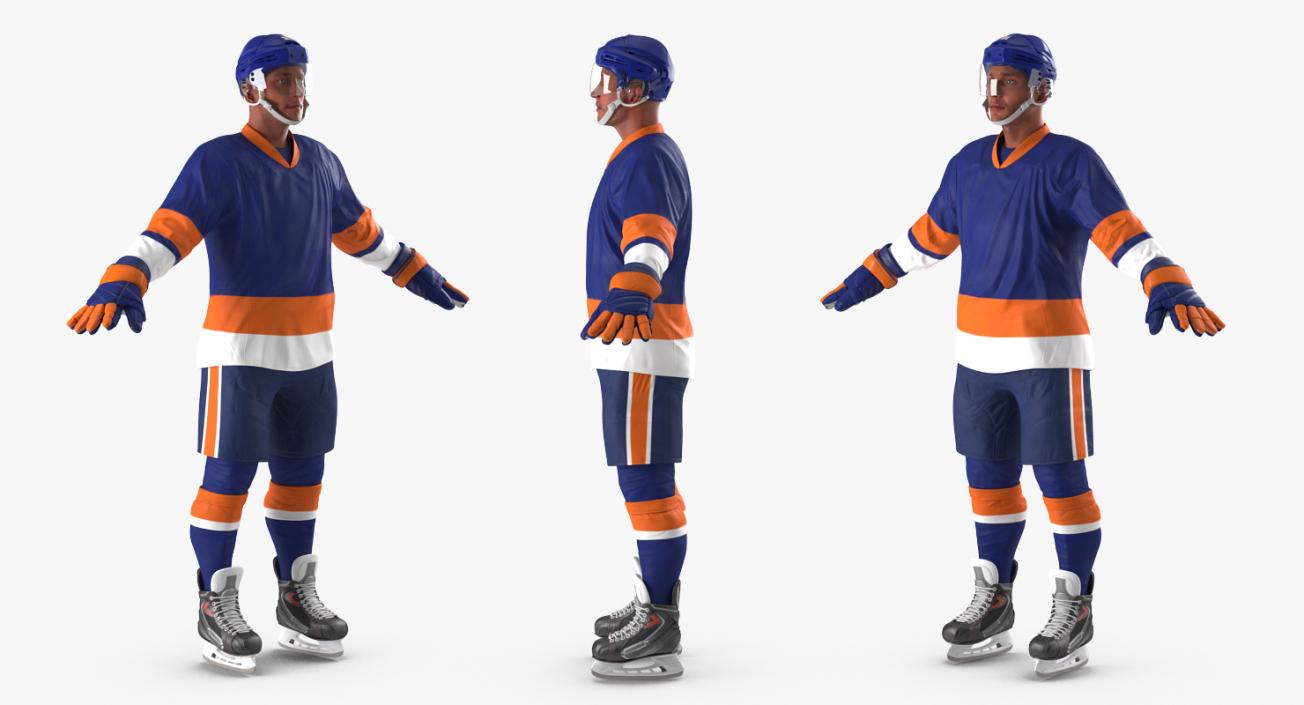 3D Hockey Player Generic 4 model