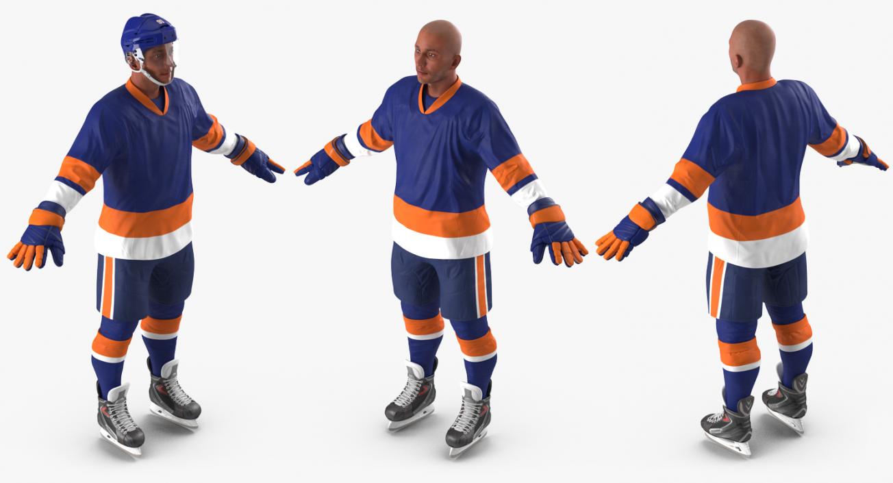 3D Hockey Player Generic 4 model