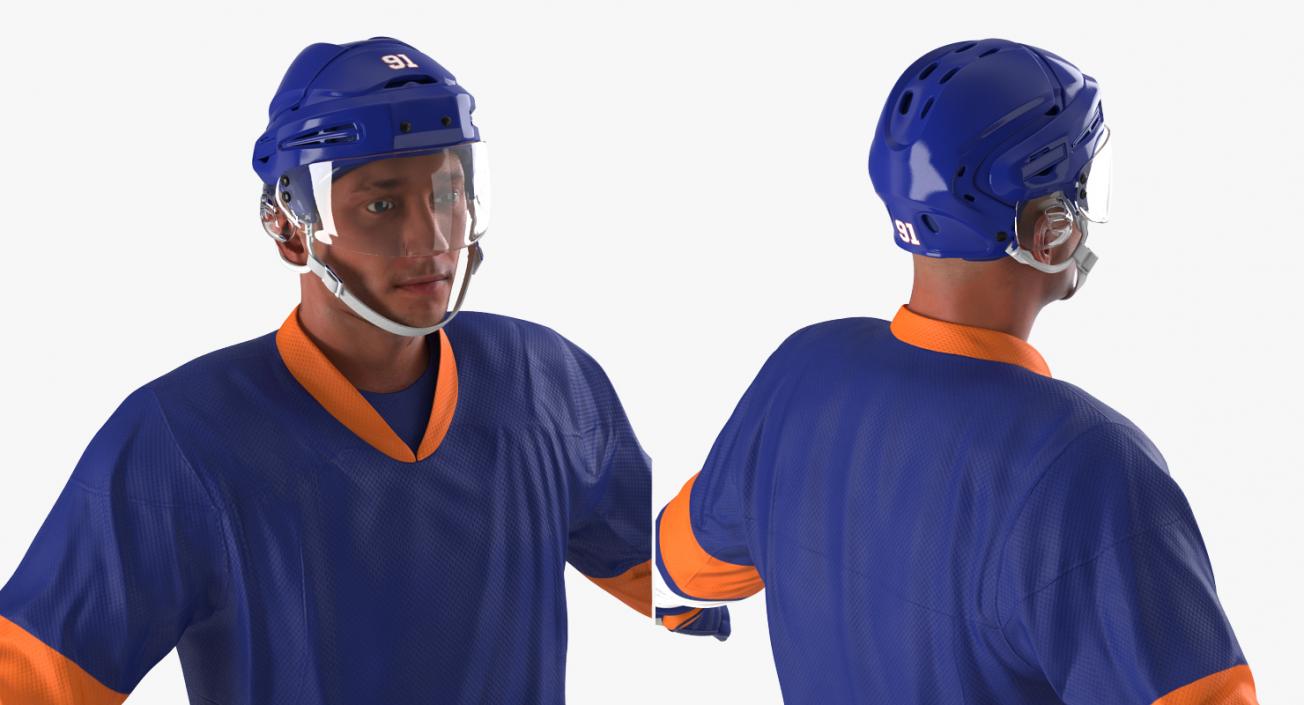 3D Hockey Player Generic 4 model