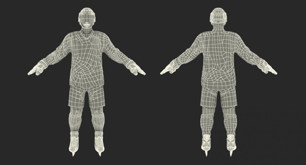 3D Hockey Player Generic 4 model