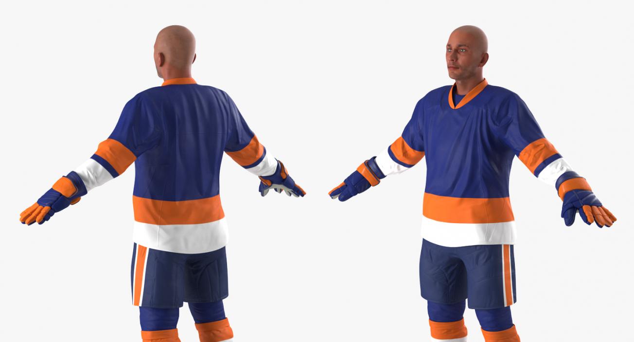 3D Hockey Player Generic 4 model