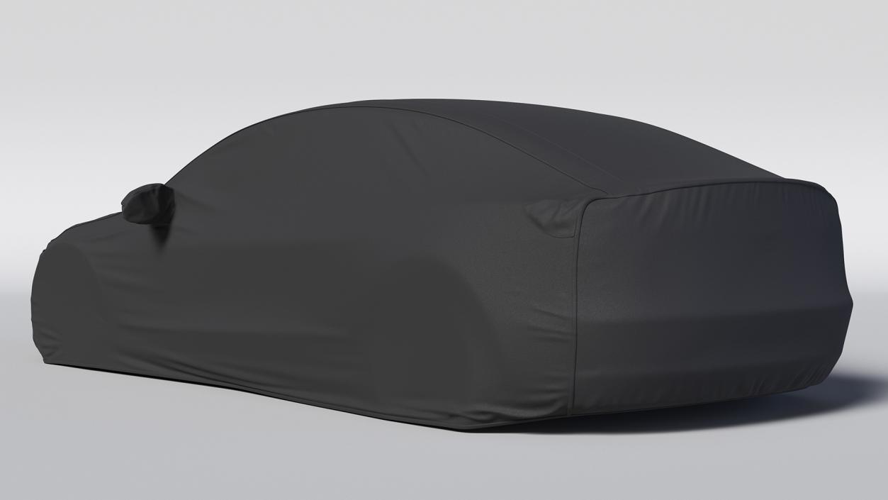 3D Car Cover for Tesla Model 3 Black model